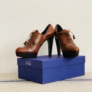 Brown Booties - Stuart Weitzman - size 9